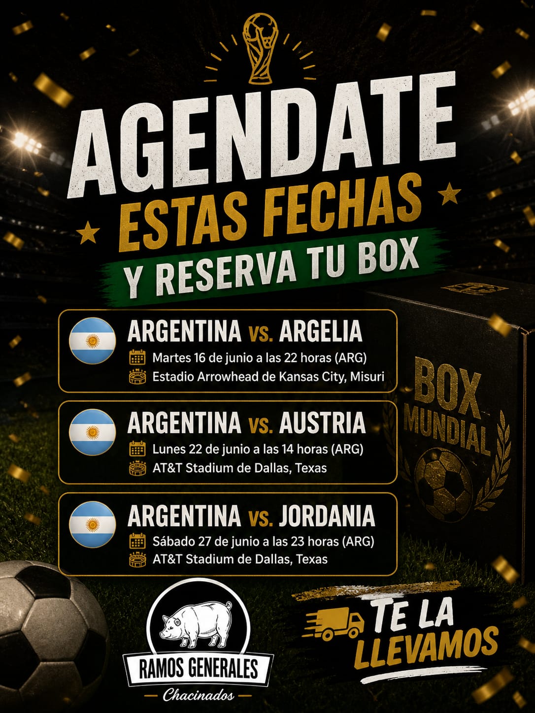 Agenda partidos y reserva tu box Ramos Generales